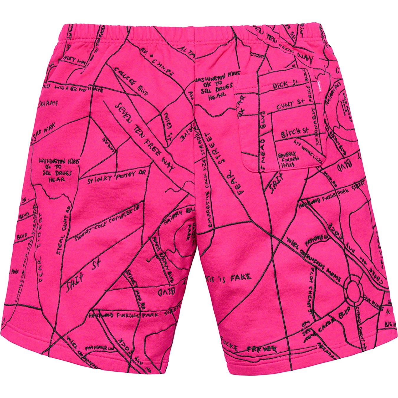 Gonz Embroidered Map Sweatshort view 6
